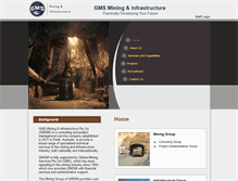 Tablet Screenshot of gms-mining.com